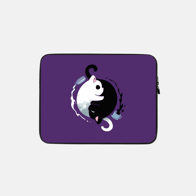 Yin Yang Kittens-none zippered laptop sleeve-Vallina84