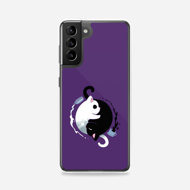 Yin Yang Kittens-samsung snap phone case-Vallina84