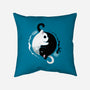 Yin Yang Kittens-none removable cover throw pillow-Vallina84