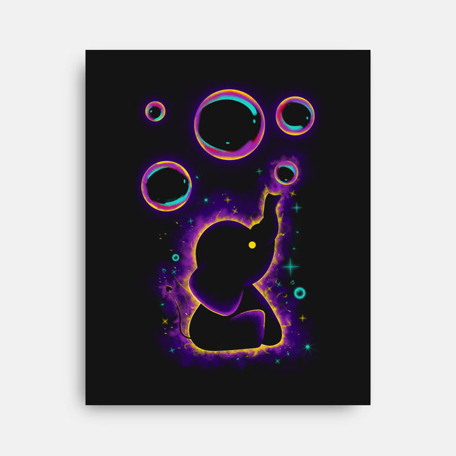 Baby Elephant-none stretched canvas-erion_designs