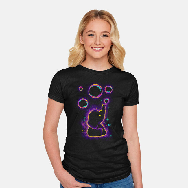 Baby Elephant-womens fitted tee-erion_designs