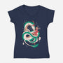 The Free Spirit-womens v-neck tee-Douglasstencil