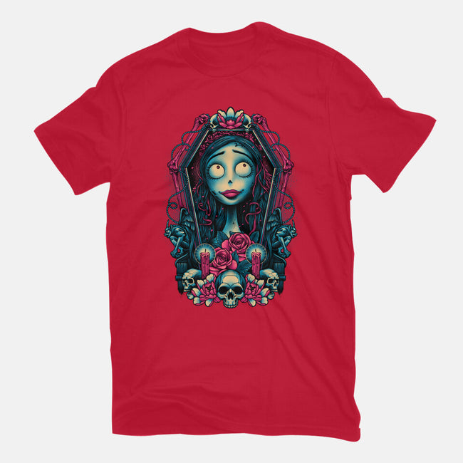 Bride From The Underworld-womens basic tee-glitchygorilla