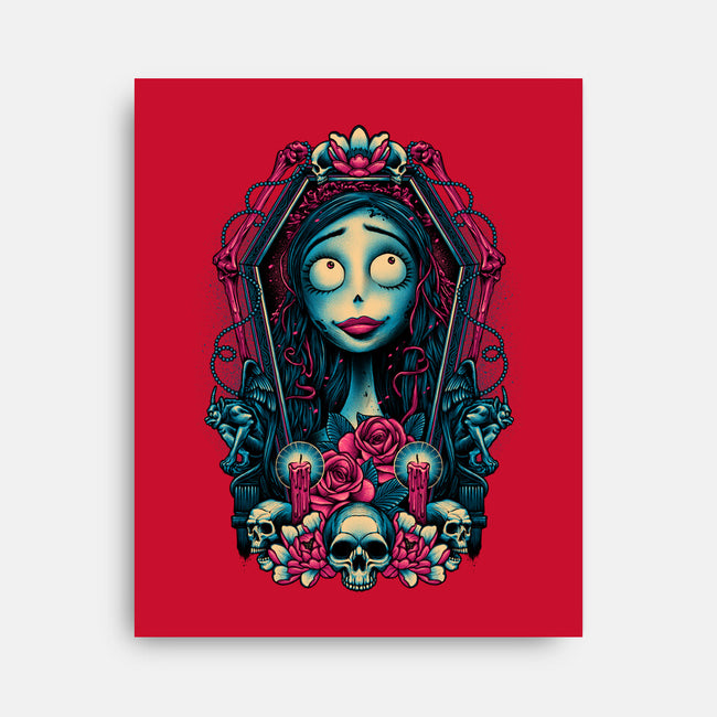Bride From The Underworld-none stretched canvas-glitchygorilla