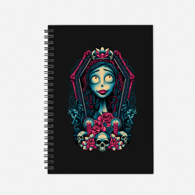 Bride From The Underworld-none dot grid notebook-glitchygorilla