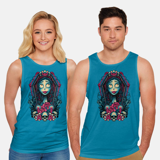 Bride From The Underworld-unisex basic tank-glitchygorilla