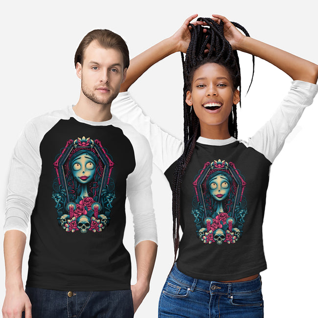 Bride From The Underworld-unisex baseball tee-glitchygorilla