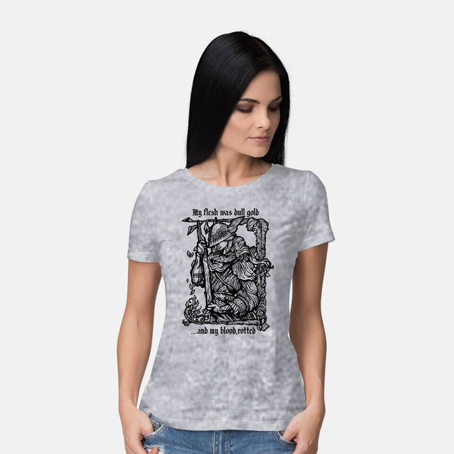Blade Of Miquella-womens basic tee-demonigote