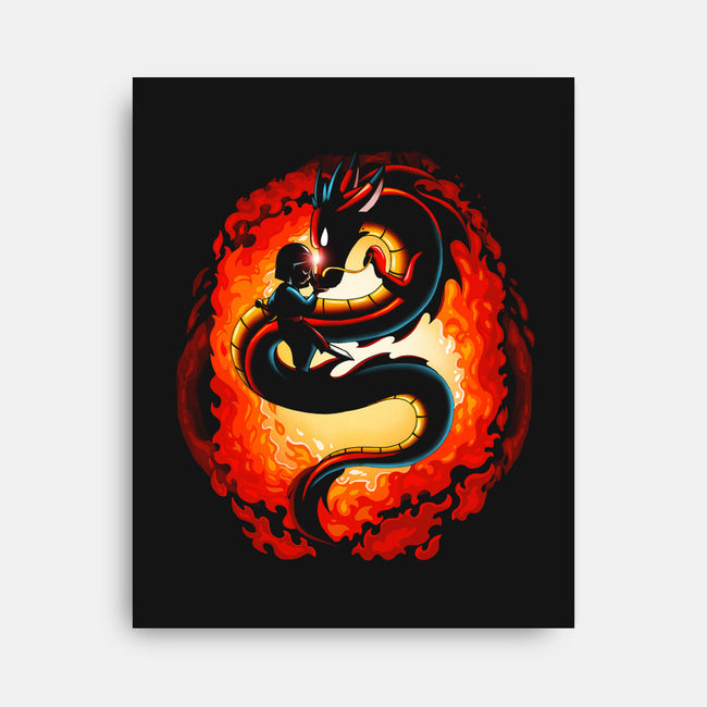 Soldier Dragon Link-none stretched canvas-Vallina84