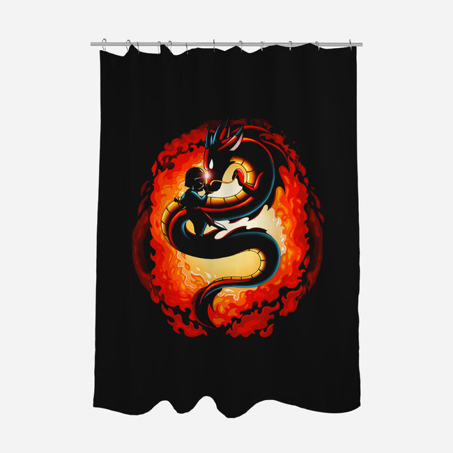 Soldier Dragon Link-none polyester shower curtain-Vallina84