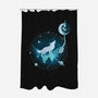 Moon Symphony-none polyester shower curtain-ricolaa