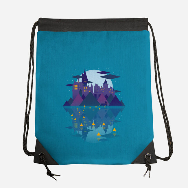 Wizard Temple-none drawstring bag-Getsousa!