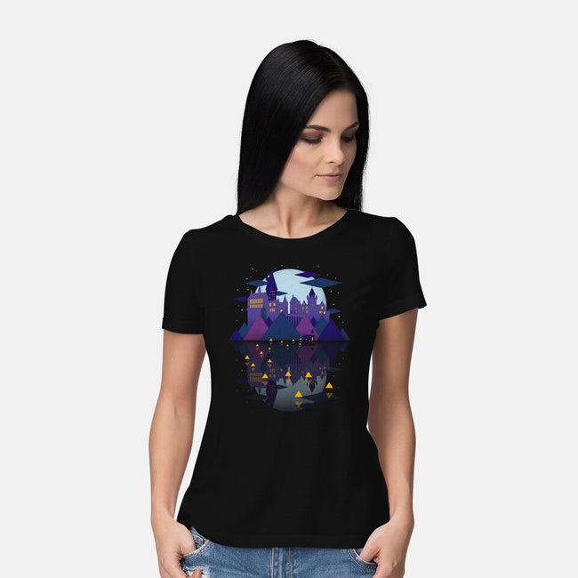 Wizard Temple-womens basic tee-Getsousa!