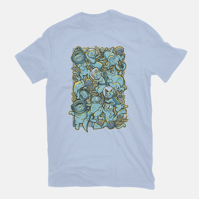 Cats In The Sea-womens fitted tee-AGAMUS