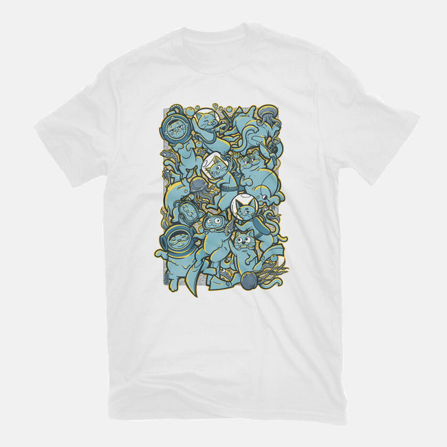 Cats In The Sea-womens fitted tee-AGAMUS