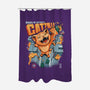 Catzilla King Of Monster-none polyester shower curtain-AGAMUS
