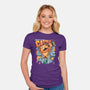 Catzilla King Of Monster-womens fitted tee-AGAMUS