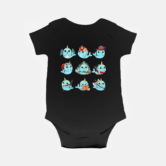 Narwhal Role Play-baby basic onesie-Vallina84