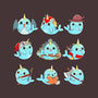 Narwhal Role Play-none glossy sticker-Vallina84