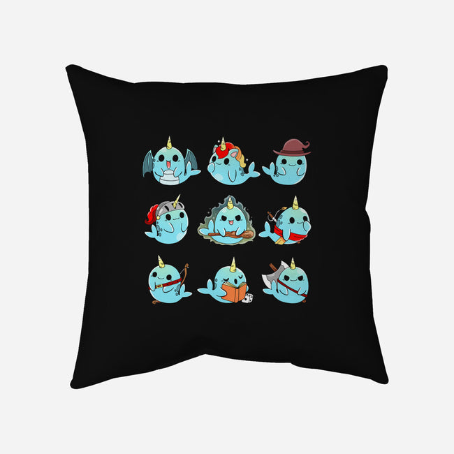 Narwhal Role Play-none removable cover throw pillow-Vallina84