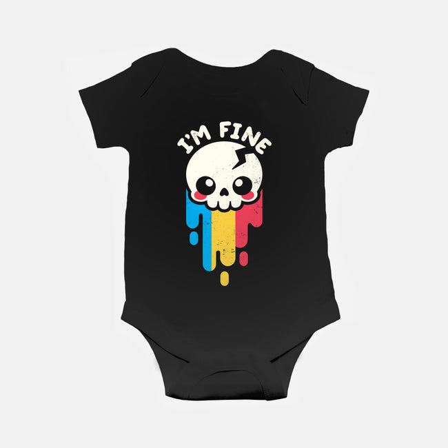 Not Fine But I'm Fine-baby basic onesie-NemiMakeit