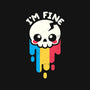 Not Fine But I'm Fine-none glossy sticker-NemiMakeit