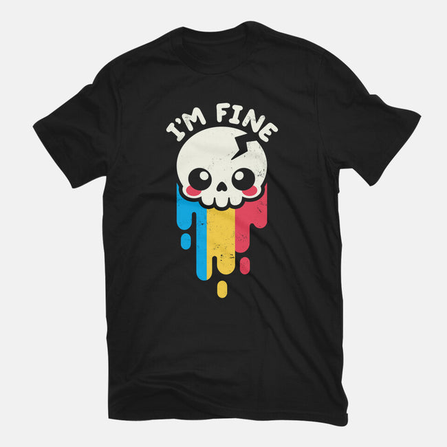 Not Fine But I'm Fine-mens basic tee-NemiMakeit