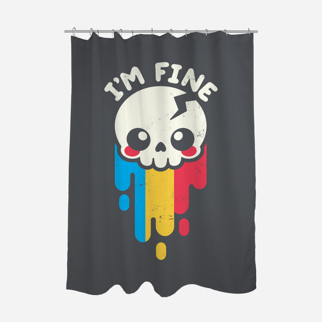 Not Fine But I'm Fine-none polyester shower curtain-NemiMakeit