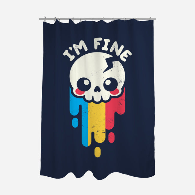Not Fine But I'm Fine-none polyester shower curtain-NemiMakeit