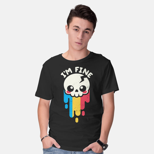 Not Fine But I'm Fine-mens basic tee-NemiMakeit