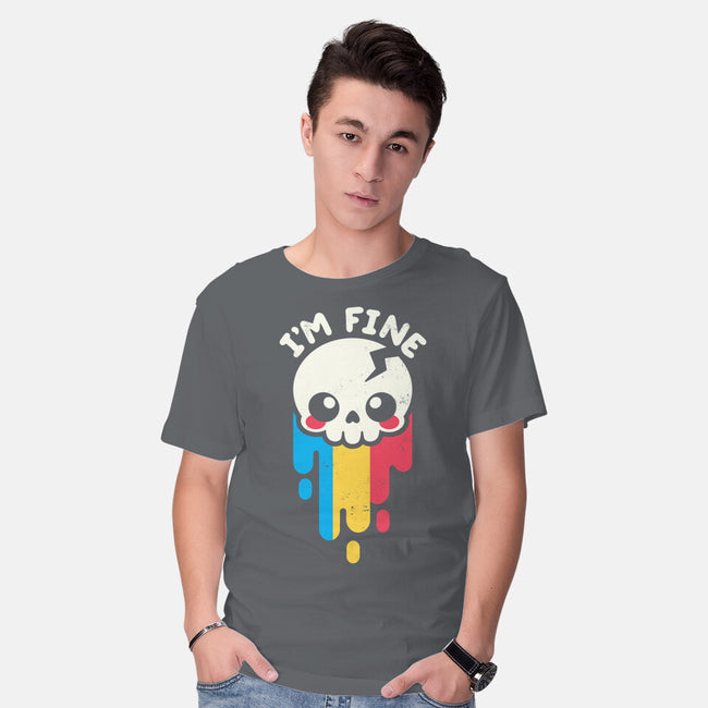 Not Fine But I'm Fine-mens basic tee-NemiMakeit