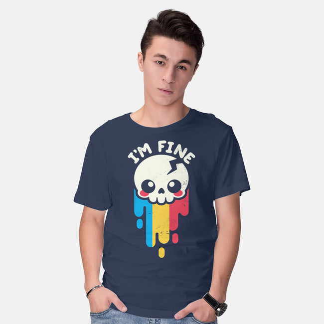Not Fine But I'm Fine-mens basic tee-NemiMakeit
