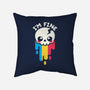 Not Fine But I'm Fine-none removable cover w insert throw pillow-NemiMakeit