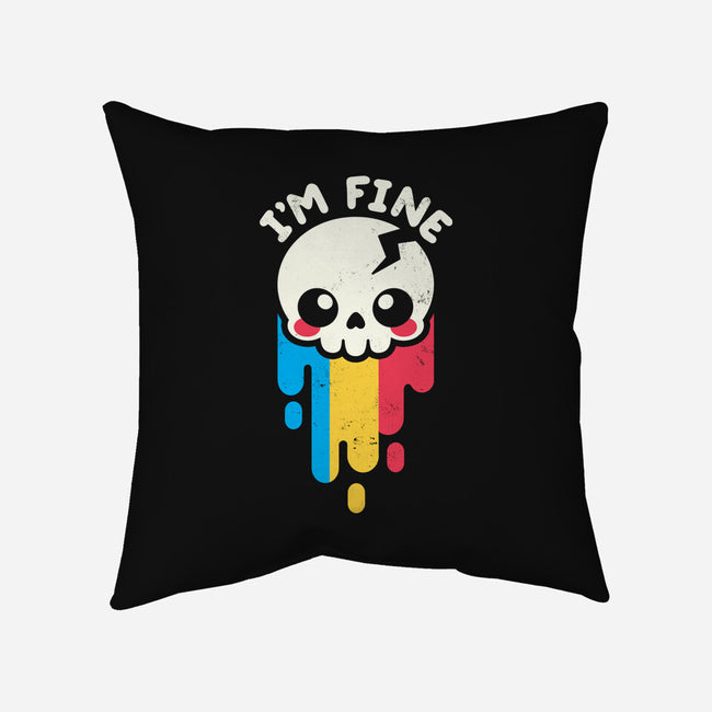 Not Fine But I'm Fine-none removable cover throw pillow-NemiMakeit