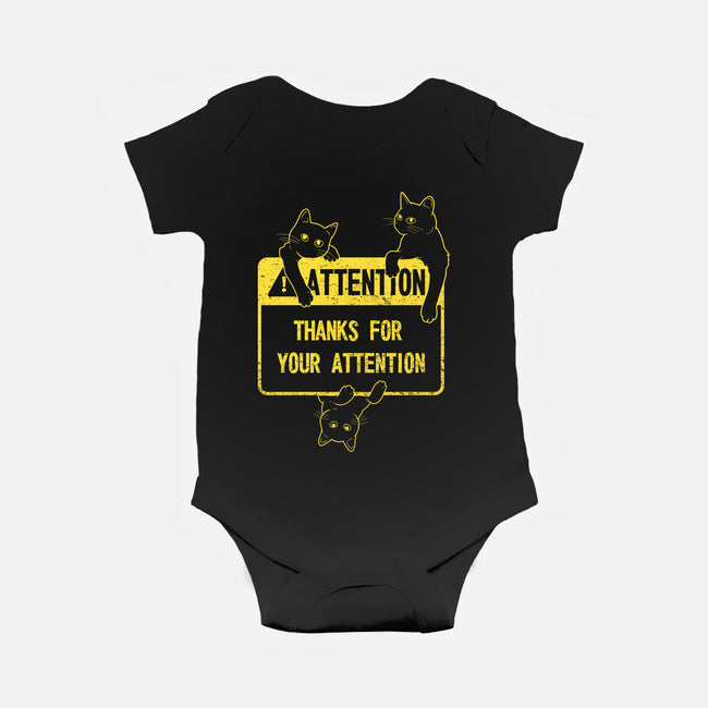 Thanks For Your Attention-baby basic onesie-Douglasstencil