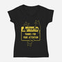Thanks For Your Attention-womens v-neck tee-Douglasstencil