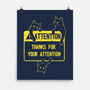 Thanks For Your Attention-none matte poster-Douglasstencil