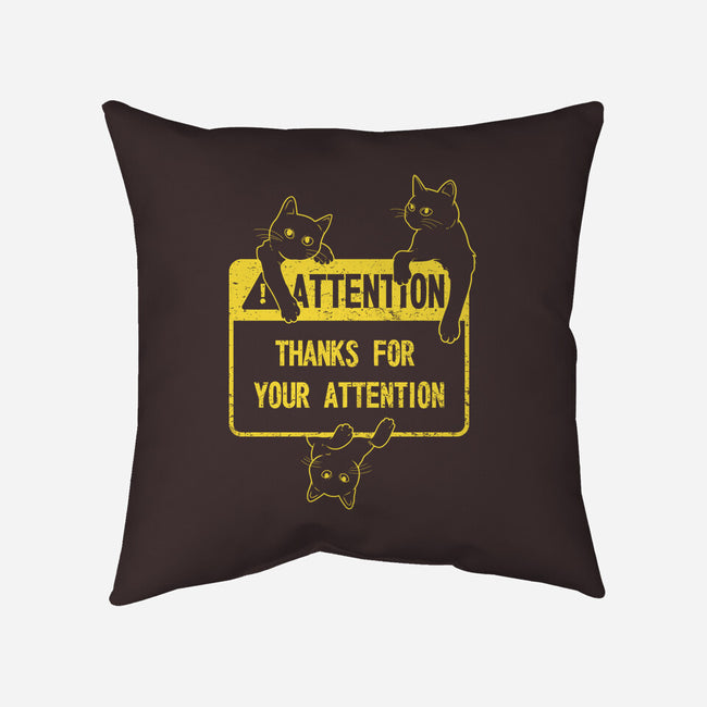 Thanks For Your Attention-none removable cover w insert throw pillow-Douglasstencil