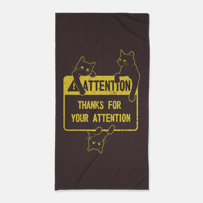 Thanks For Your Attention-none beach towel-Douglasstencil