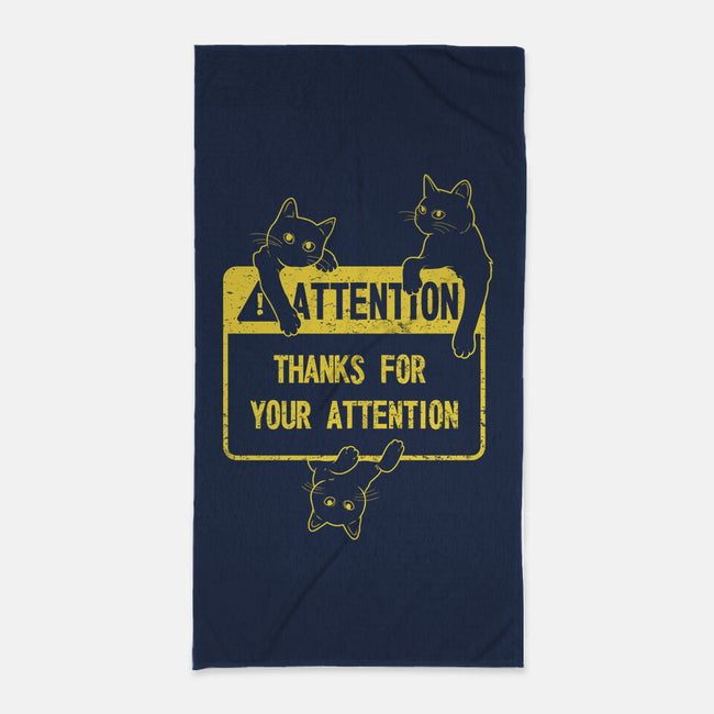 Thanks For Your Attention-none beach towel-Douglasstencil