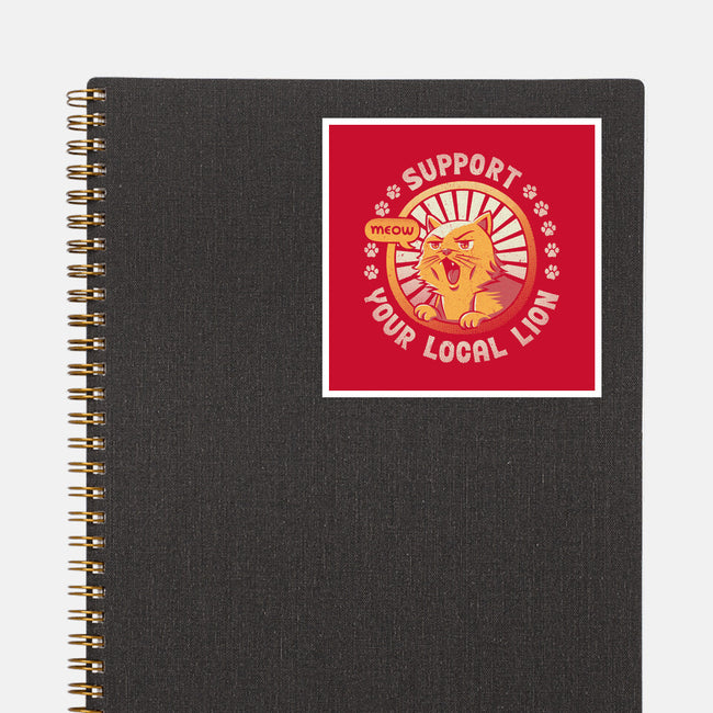 Support Your Local Lion-none glossy sticker-tobefonseca