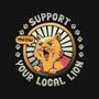 Support Your Local Lion-womens fitted tee-tobefonseca