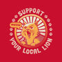 Support Your Local Lion-womens fitted tee-tobefonseca