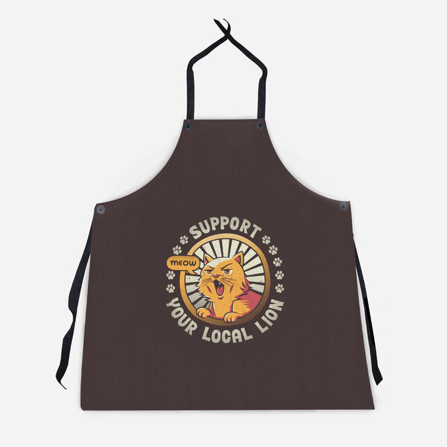 Support Your Local Lion-unisex kitchen apron-tobefonseca