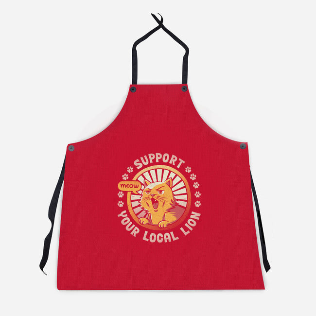 Support Your Local Lion-unisex kitchen apron-tobefonseca