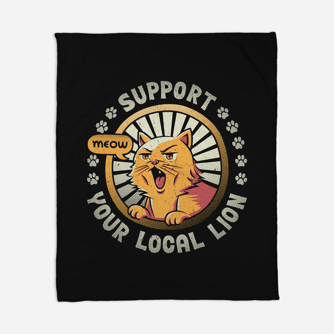 Support Your Local Lion-none fleece blanket-tobefonseca