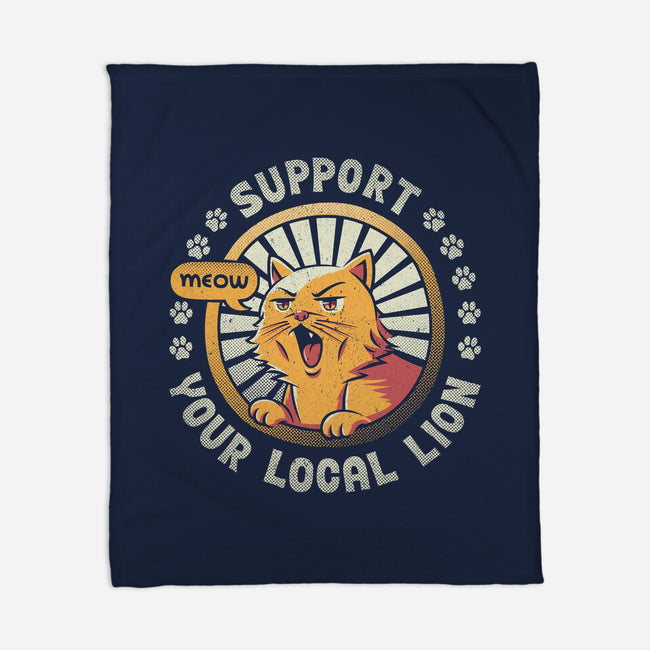 Support Your Local Lion-none fleece blanket-tobefonseca