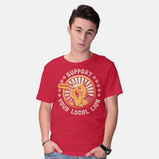 Support Your Local Lion-mens basic tee-tobefonseca