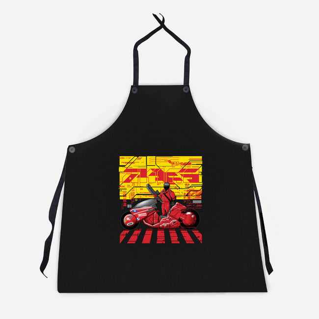 Cyber Akira-unisex kitchen apron-silentOp
