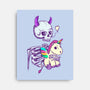 Cute Skeleton-none stretched canvas-Jess.Adams.Creates